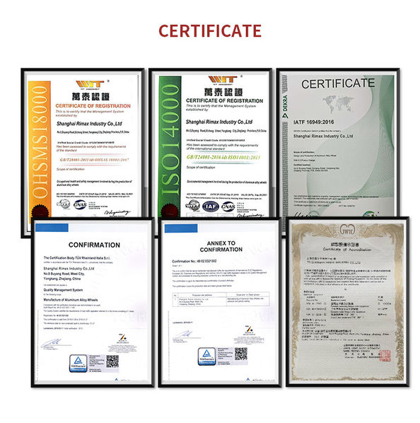 चीन Shanghai Rimax Industry Co.,Ltd प्रमाणपत्र